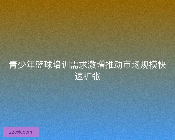 青少年篮球培训需求激增推动市场规模快速扩张 青少年篮球培训需求激增推动市场规模快速扩张